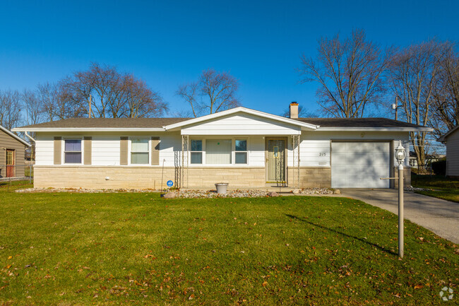 Most of the ranch homes in Fort Wayne's Morningside Terrace have single car garages.