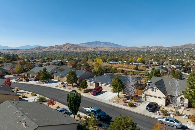 Sun Valley has excellent views of Peavine Peak when looking at the Eastern Skyline.