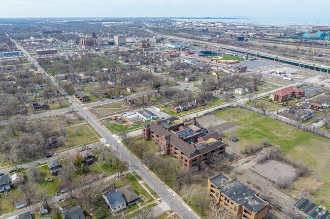 The majority of homes in Downtown Gary are rented.