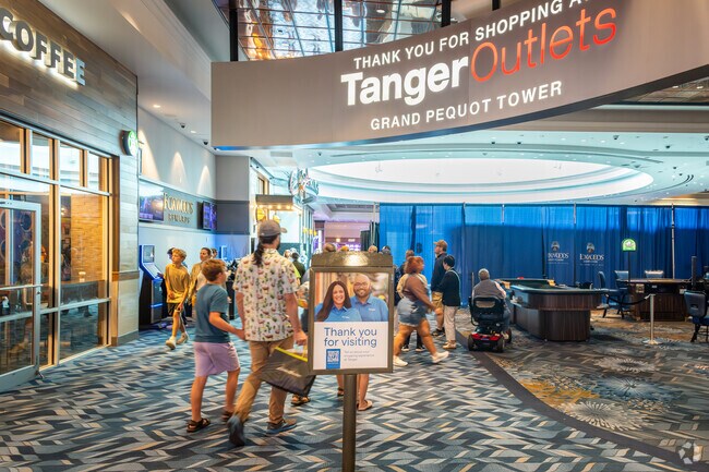 Tanger Outlets, minutes from Preston, CT, is the go to spot for local shopping.