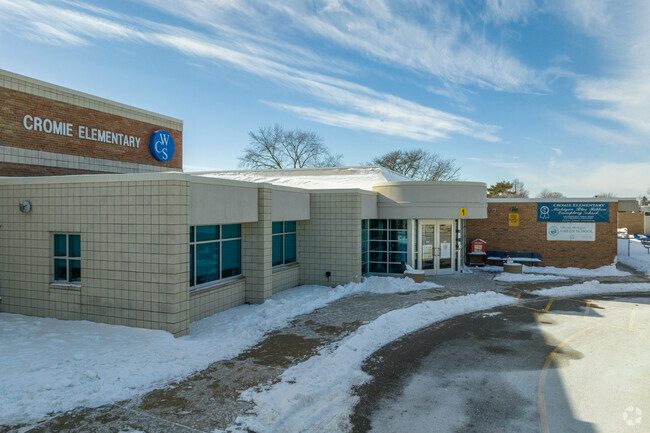 Cromie Elementary School entrance.