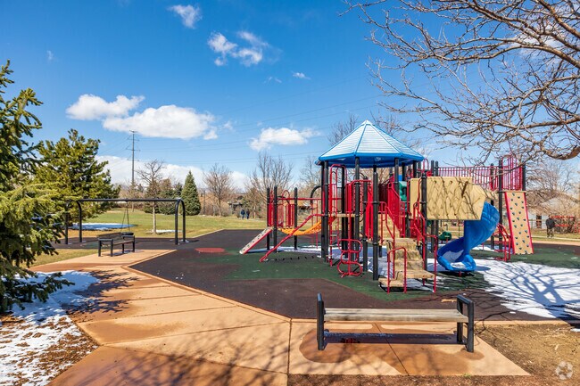 Mcdonnell Park in the Daniels neighborhood has a large playground.