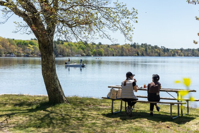 Sharon residents can relax on the shores or spend time on the water at Lake Massapoag.
