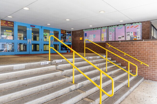 Entrance to the Yung Wing Elementary School is located on Division Street in Chinatown.