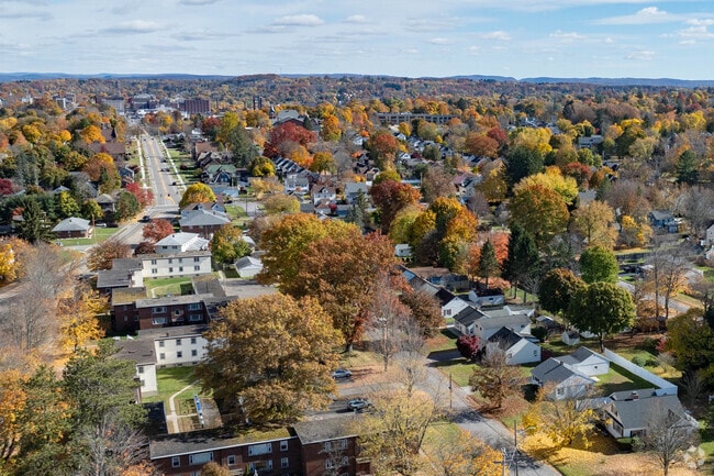 Jamestown West lies between Jamestown and the villages of Celoron and Lakeland.