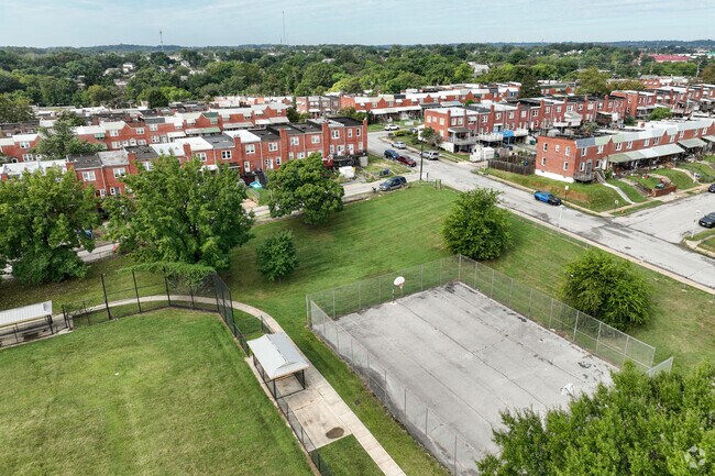 Morrell Park shares its name with a local park featuring a baseball diamond and basketball court.