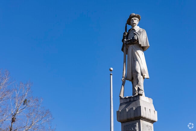 Monument to the Confederacy at the Joe Stock Memorial Park in Lafayette Georgia.