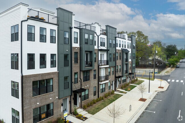 New Apartments line Person Street in the Garner Road neighborhood.