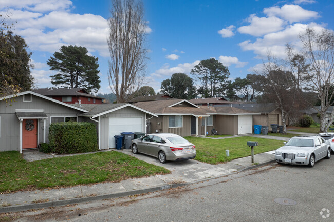 Ranch-style homes are the primary dwelling near McKinleyville in the Valley West neighborhood.