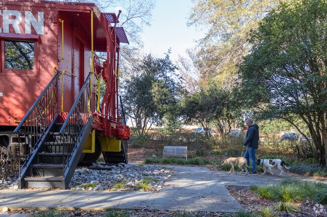 The Caboose in the Botanical Gardens has been present since the 1800s.