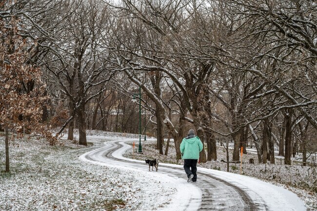 Eagan residents enjoy a stroll through Central Park during all seasons.