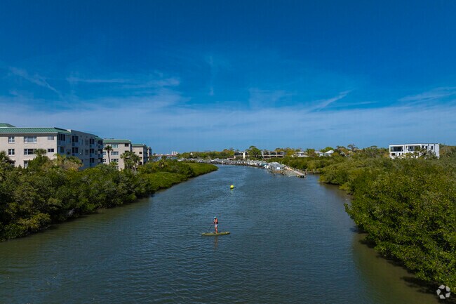 The Indian River in Central Beach provides waterways for a variety of water activities.