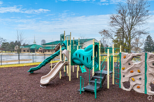 Children love the playground at Wixom Christian School.