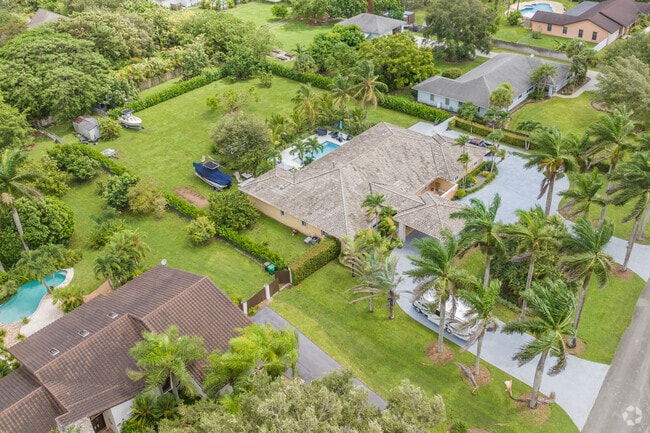 Residents of Outer Homestead, FL enjoy a pool paradise in a quiet community.