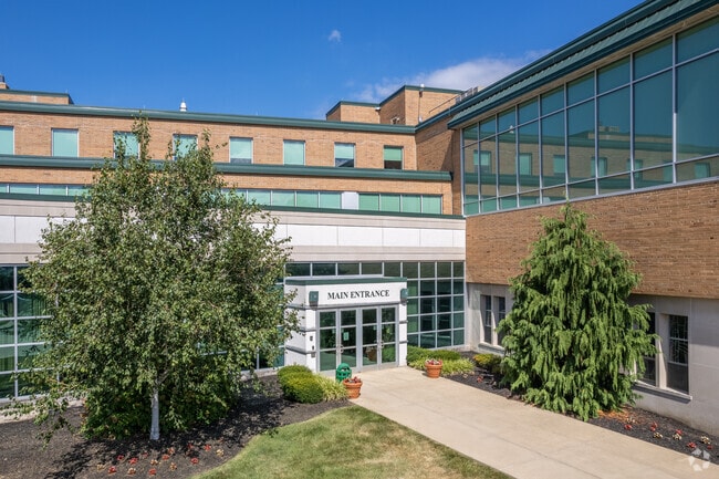 Seton High School front entrance in West Price Hill, OH.