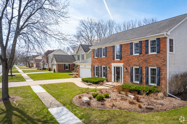Brick colonials sit beside new traditional homes in the subdivisions around Inverness.