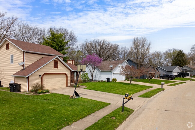 The Cross Point neighborhood is full of mature trees.