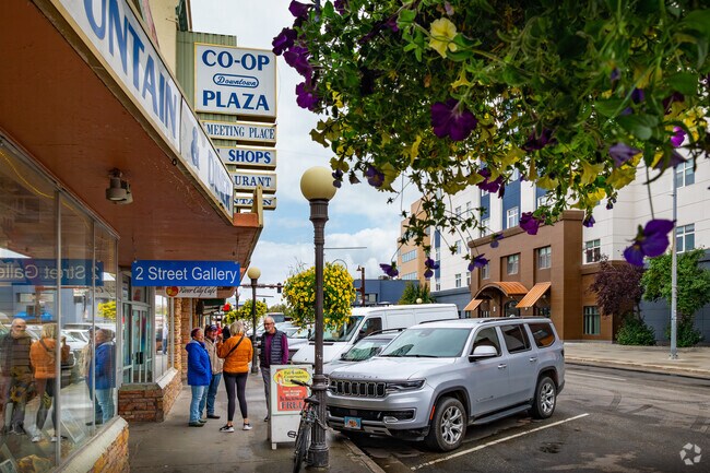 Browse the local gift shops at Co-Op Plaza near Weeks Field.