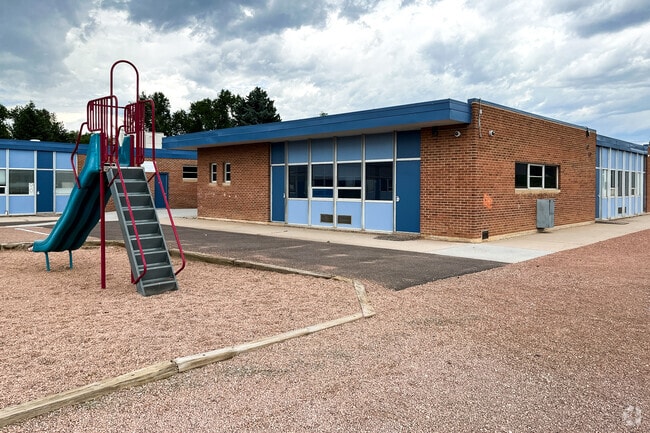 Edison Elementary School has large playground areas and even a walking path.