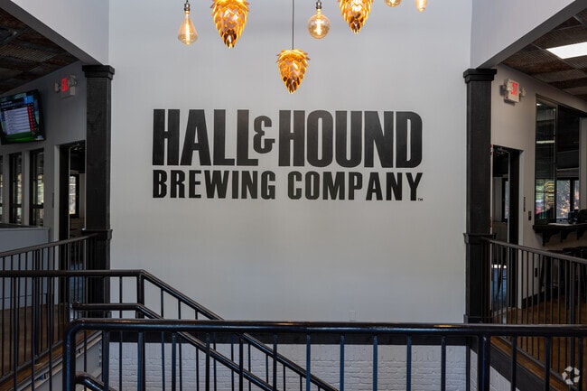 The Hall & Hound has a chef driven menu, craft beer, wine and cocktails.