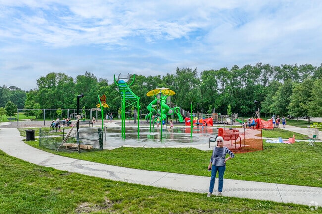 Barber Park in Mahomet has a new piece of equipment this summer and it is making a splash.