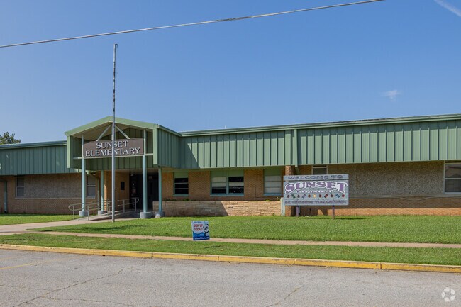 Students are taught a challenging curriculum at Sunset Elementary School.