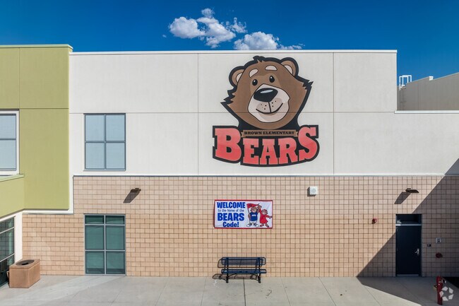 Hannah Marie Brown Elementary has a cute mascot.