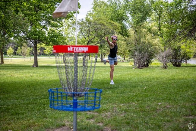 Enjoy a round of disc golf at Andover Central Park.