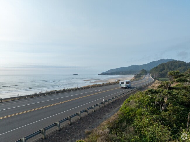 The Blue Line runs north and south on Highway 101 making transportation easy.