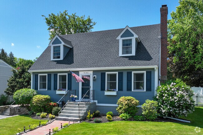 Charming Cape Cod style homes are a common sight in Hamilton, MA, adding to the town’s classic New England character.