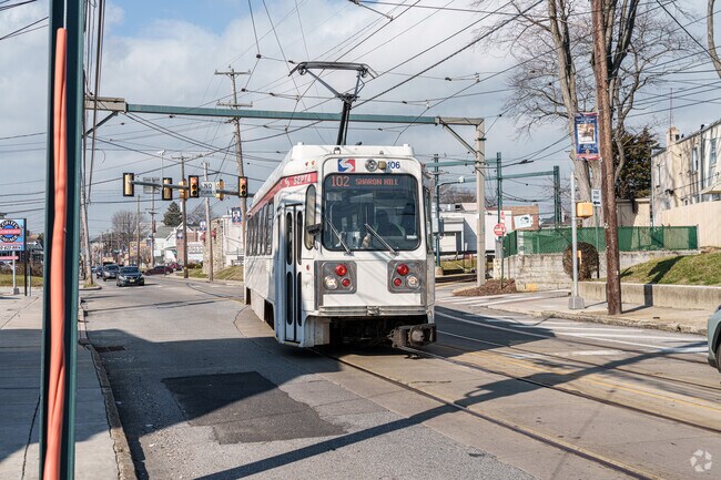 Septa trollies are a reliable way to get around Clifton Heights and surrounding areas.
