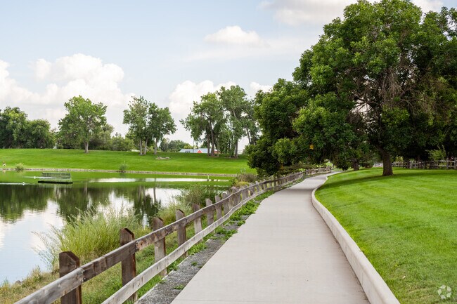 Enjoy a morning stroll around the pond at Trails Park in Westlake Village.