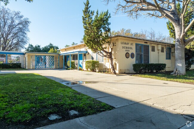 Lemay Street Elementary has a secure entrance for dropping off your kids.