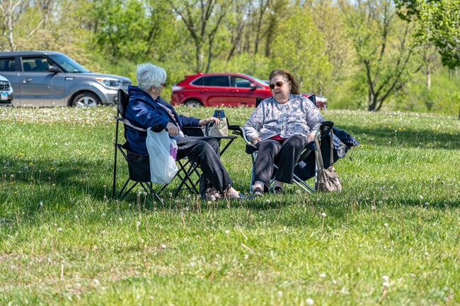 Residents can relax in one of the many forest preserves within Sandburg.