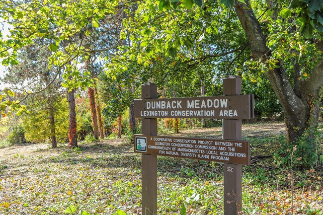Dunback Meadow has a trail that connects to Upper Vine Brook in Monroe Hill.