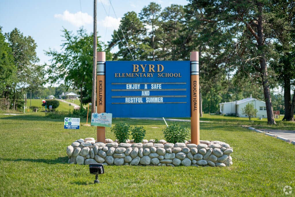 Sign for Byrd Elementary School.