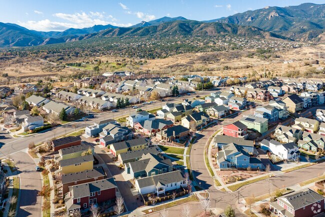 Gold Hill Mesa neighborhood offers views of the surrounding mountains.