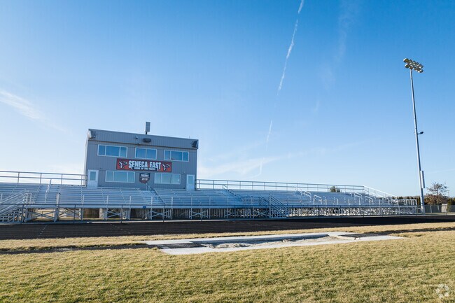 Seneca East Elementary School welcomes football season.