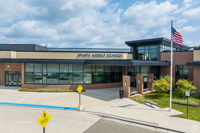 Sparta Middle School serves grades 6-8 in Sparta, Michigan.