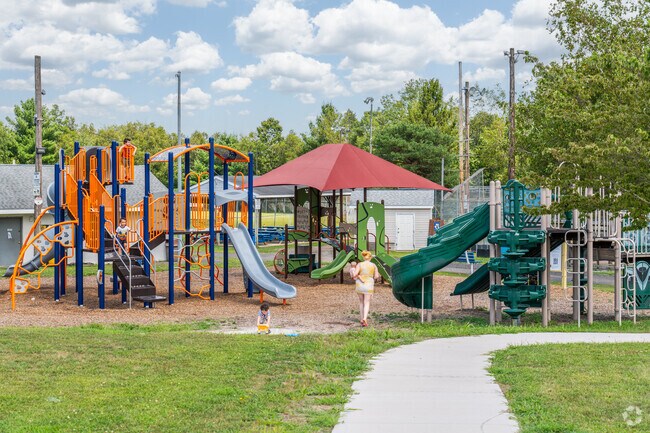 Familes in Taylor love the playground at John Derenick Memorial Park.