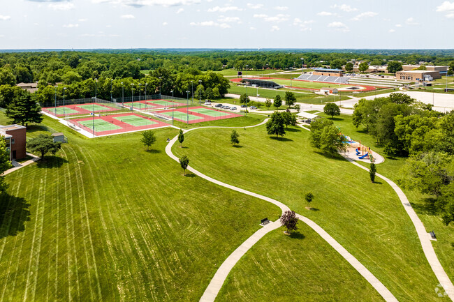 Alfred L. Renner Elementary Fields has walking trails and field so students can exercise.