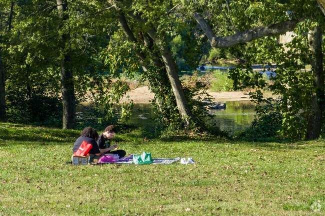 Serene moments are enjoyed at Old Mill Park in Riverside.