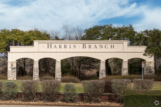 The Harris Branch neighborhood is located just off of Highway 290 in Austin, Texas.