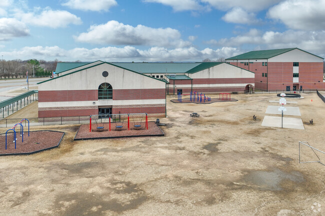 East Intermediate School has basketball courts, soccer fields and more for students to exercise.