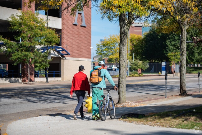 Sidewalks throughout the Middlebury neighborhood for easy travel walking or biking.