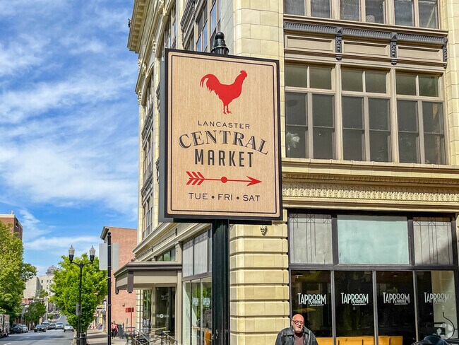 Shop for unique gifts and food items at the Lancaster Central Market, just minutes from Conestoga Heights.