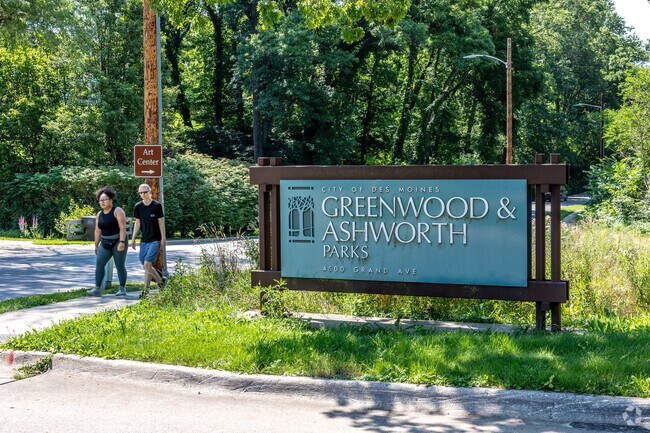 Locals enjoy walking and biking on the paved and dirt trails of Greenwood-Ashworth Park.