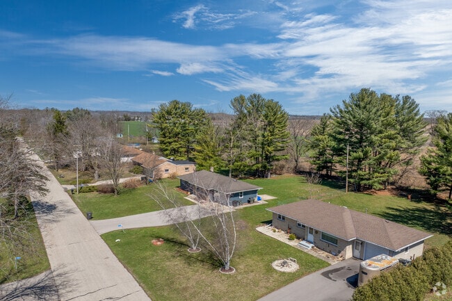 A row of spacious ranch lots in the town of vernon.