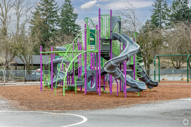 Climbing and sliding Ellsworth Elementary School is a favorite activity.