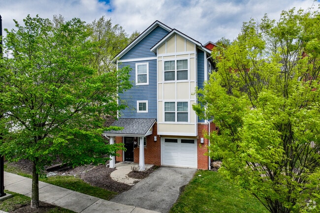 Water Tower House in Garfield has a three-story townhouse layout.